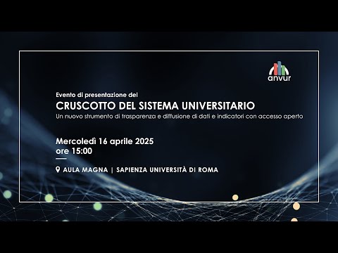 Preview image for the video "Presentazione del Cruscotto del sistema universitario | 16 aprile 2025 | ore 15:00".