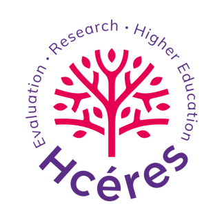 I logo presenta un cerchio stilizzato composto da linee morbide, con una combinazione di colori vivaci: viola per il contorno esterno e rosa intenso per l'area interna. Al centro del cerchio, si trova un motivo astratto che richiama un fiore o un'icona istituzionale